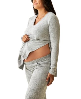Maternity CozyKnit Nursing V-neck Top