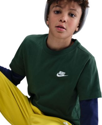  Kids' Sportswear Embroidered Logo Graphic T-Shirt