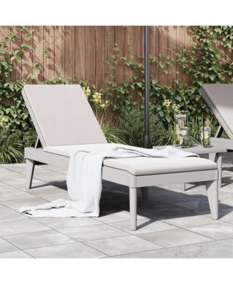 Sun Lounger Grey Polypropylene Standard Foldable Sun Lounger