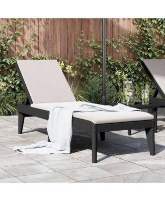 Sun Lounger Anthracite 100% Polypropylene Standard