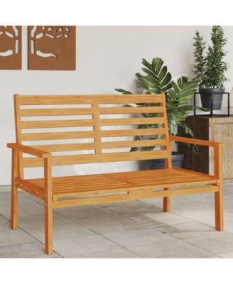 Garden Sofa Bench Natural Wood Solid Acacia Wood Medium Durable