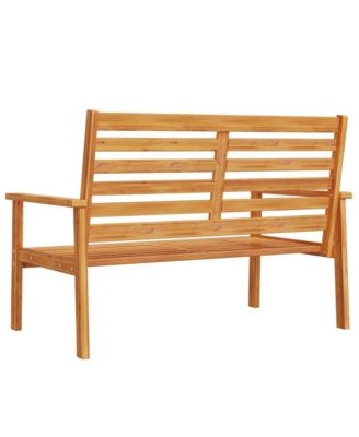 Garden Sofa Bench Natural Wood Solid Acacia Wood Medium Durable