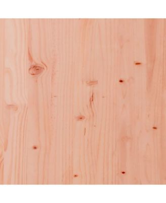 Sun Lounger Natural wood Solid Douglas wood 80.7 x 27.6 x 12.4 in