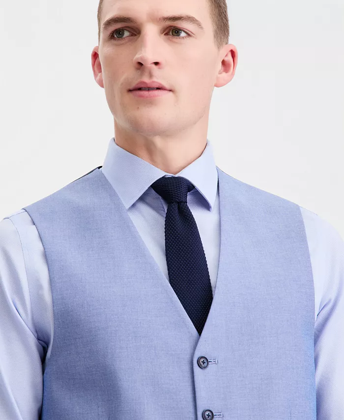 Men's Modern-Fit TH Flex Stretch  Cotton Suit Separate Vest - thumbnail 3