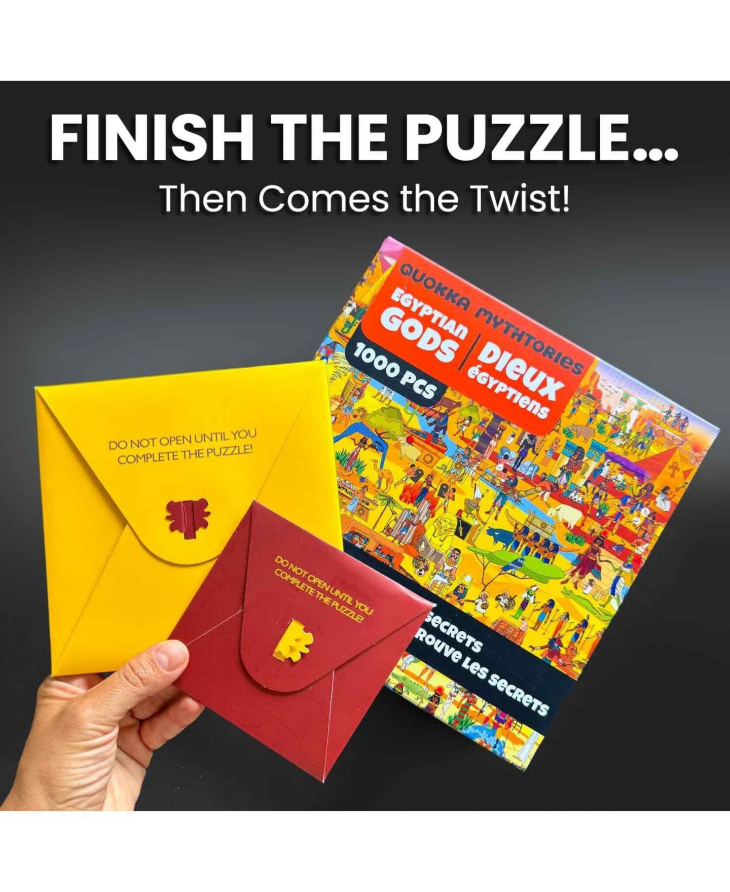 Детский пазл Quokka Ancient Myths and Legends Secret Tasks 1000-Piece Puzzle, Ages 14+, цвет: Egypt — фото 4