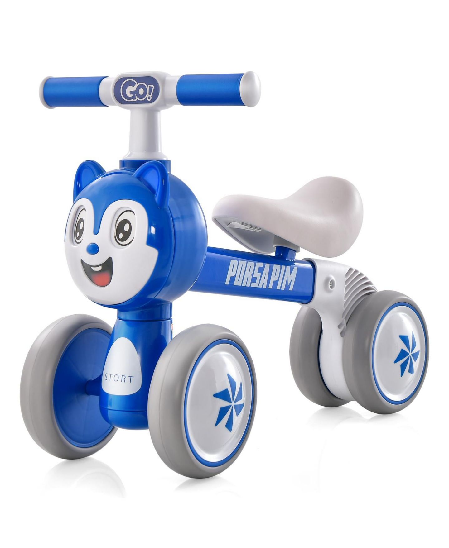 Детская игрушка Mecale Baby Balance Bike No Pedal Lightweight, 21.5"L x 10.5"W x 15.5"H, Ages 10-36 Months, цвет: Синий — фото 1