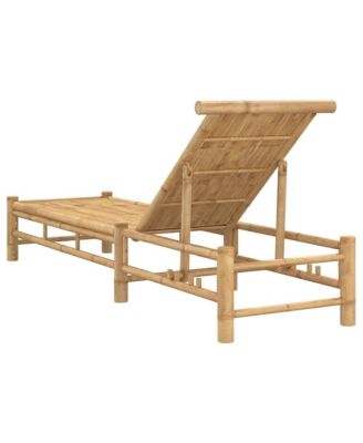  Sun Lounger Natural bamboo Bamboo Adult-size