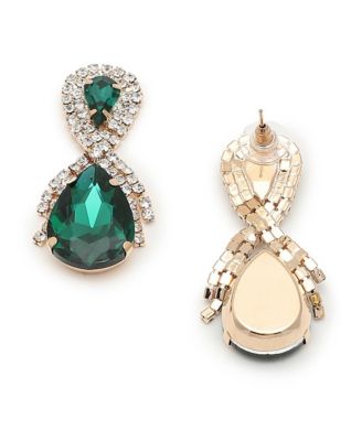 Teardrop Stone Drop Earrings