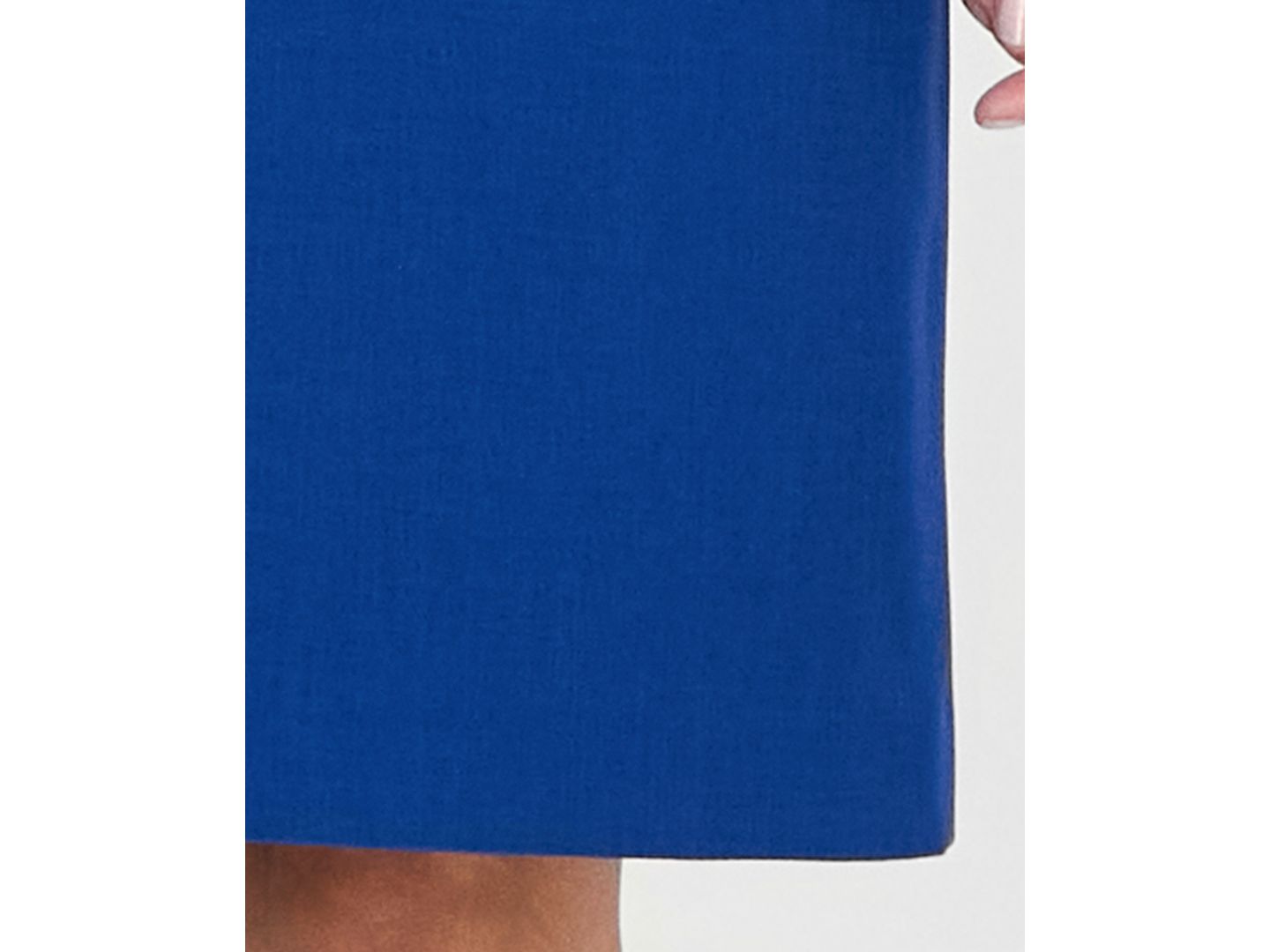 Женские платья Le Suit Collarless Open-Front Ponte Jacket & 2 Piece Dress Suit, Regular & Petites, цвет: Синий ночной / Чёрный — фото 6