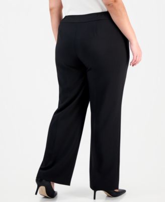 Plus Size Belted Wide-Leg Mid-Rise Pantsuit 