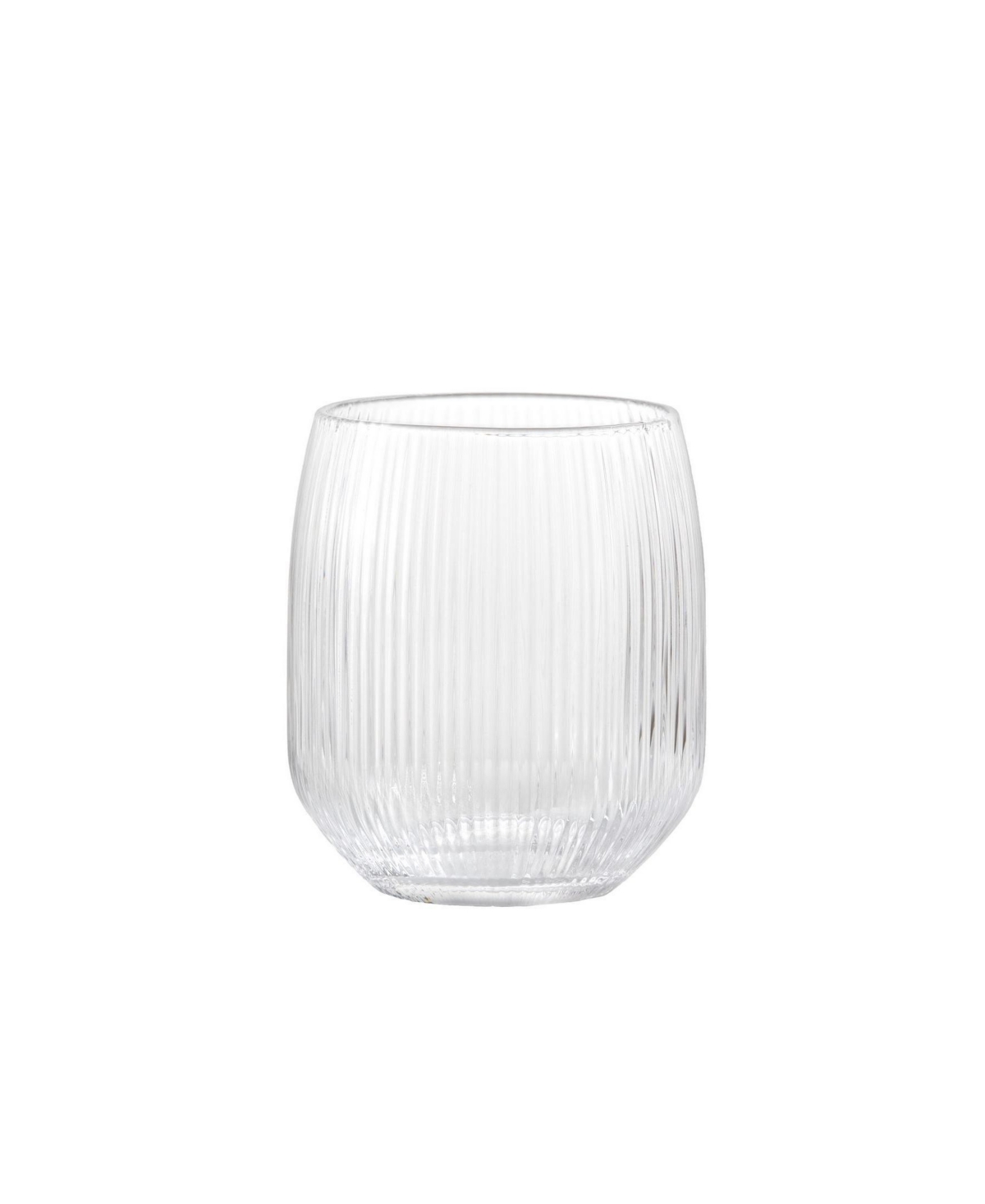 Fortessa Estiva Textured Tall Tumbler Glasses, Set Of 4 In Transparent
