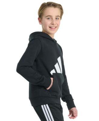 Big Boys 8-20 Long-Sleeve Essential Big Logo Fleece Pullover Hoodie	