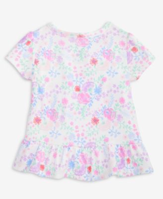 Girls' Toddler 2T-4T Country Floral Print Top, Macy's Exclusive