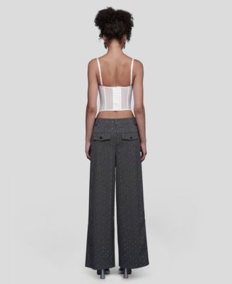 Women's Straight Wide-Leg Trousers