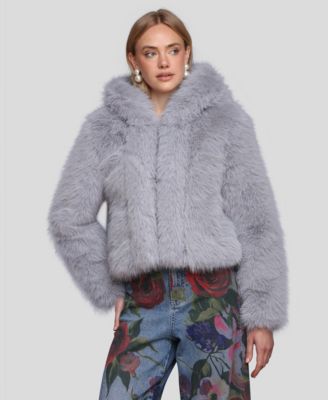 Women's Faux Fur Long Sleeve Jacket