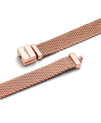 Rose Gold Plated Reflexions Mesh Bracelet
