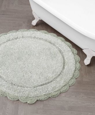Crochet Cotton Bath Rug, 26" Round