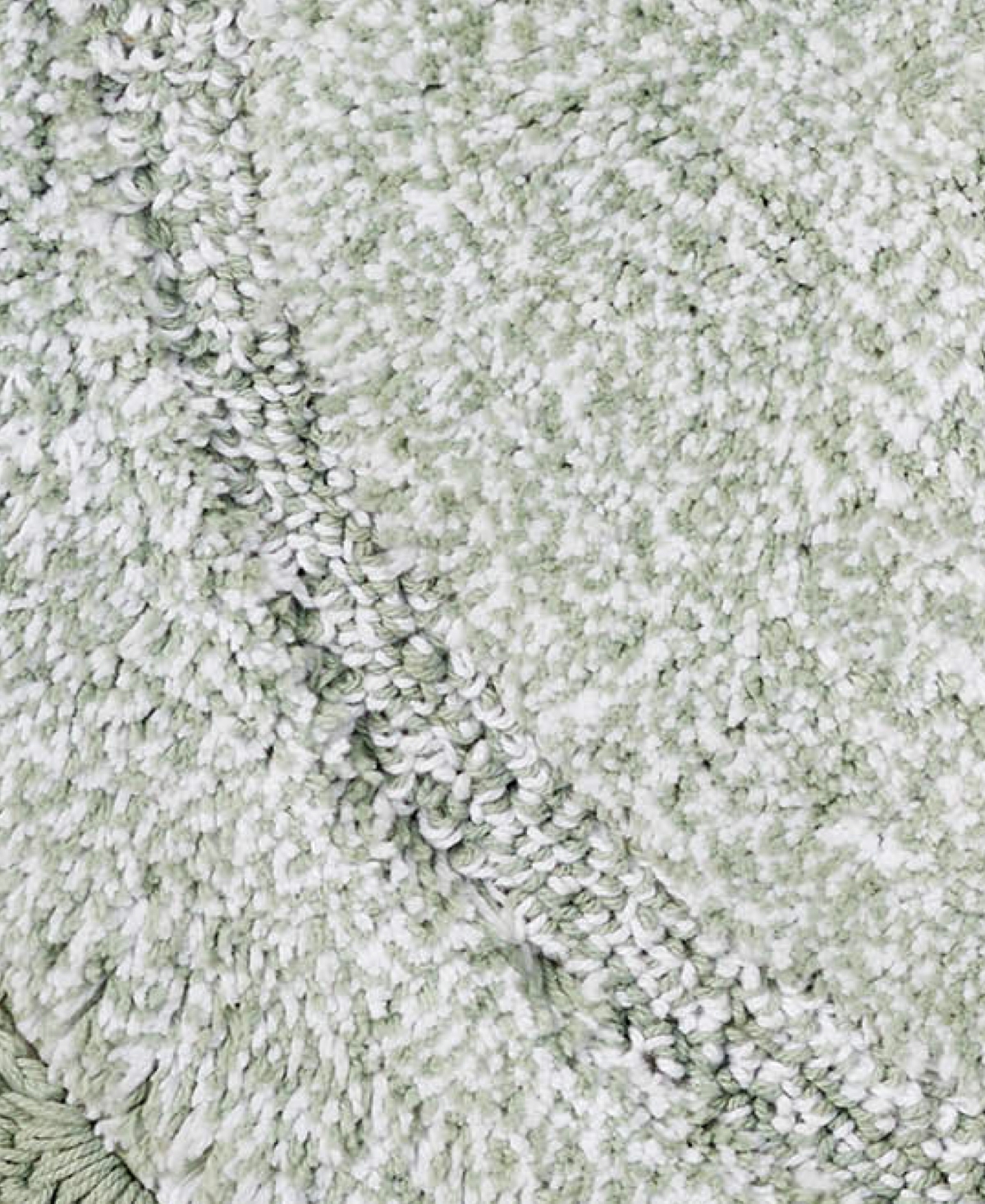 Laura Ashley Crochet Cotton Bath Rug, 26" Round In Green