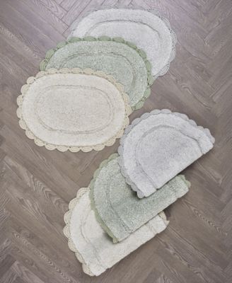 Crochet Cotton Bath Rug, 24" x 60"