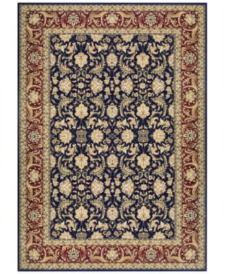 Kenneth Mink - Infinity Persian Navy/Red 5'3" x 7'6" Area Rug