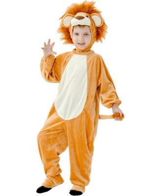 Lion Jumpsuit & Hood Costume - Toddlers Boys & Girls