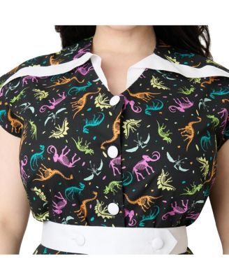 Plus Size 1950s Hedda Swing Dress