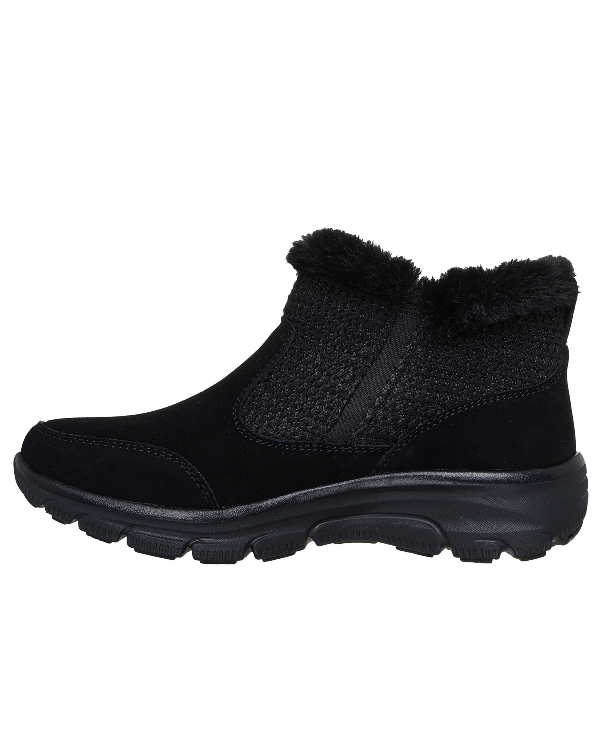 Skechers Women's Relaxed Fit: Easy Going Memory Foam Boots From Finish Line In Black