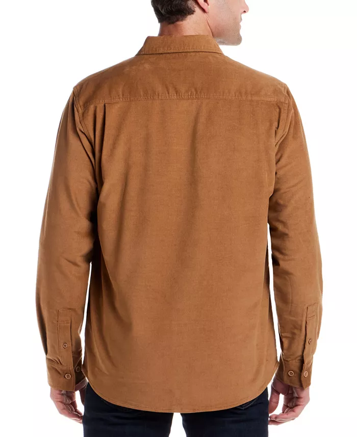 Men's Superfine Corduroy Long Sleeve Overshirt - thumbnail 10
