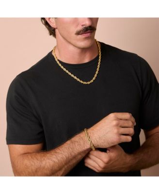 Mens Gold-Tone Rope Chain Necklace - 22'' Chain