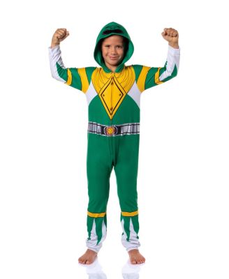 Kids Mighty Morphin All Character Colors Union Suit Costume Sleep Pajama