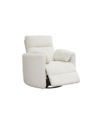 Mega Ivory Power Swivel Glider Recliner Two Pack