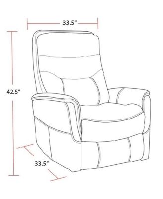 fabric cover Gemini - Truffle Swivel Glider Recliner