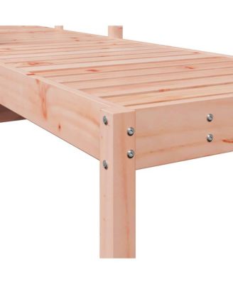 Sun Lounger Natural wood Solid Douglas wood Medium