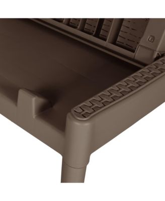 Sun Lounger Brown Polypropylene Standard UV-resistant materials