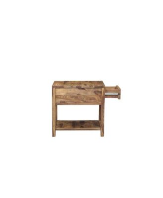 Urban Solid Sheesham Wood End Table, Natural