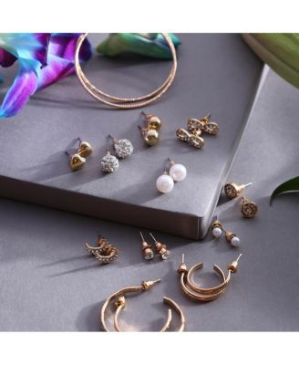 Women's Pack Of 12 Multi-Layer Earrings