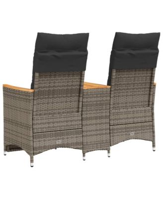 Reclining Garden Sofa Grey