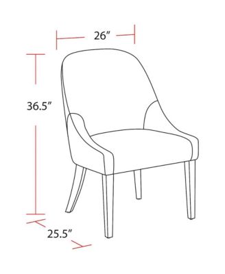 Parker House Pure Modern Dining Upholstered Armless Side Chair