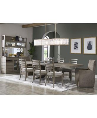  2 Pc  Wood  Ladder Back Design  Dining Chair