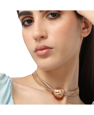 Rhinestones Ballchain Necklace