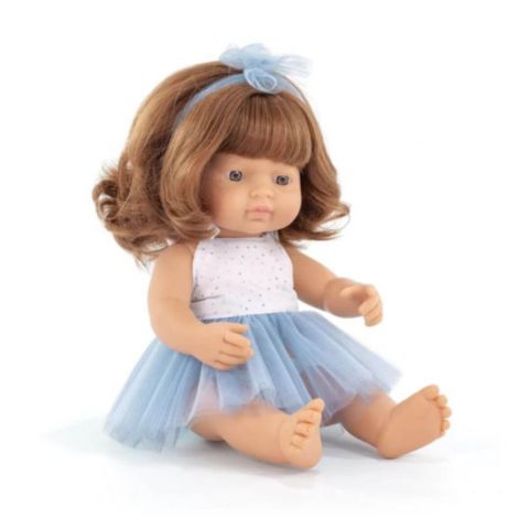 Детская кукла MINILAND My Friends & Me Baby Girl with Red Hair 15" Articulated Anatomically-Correct Baby Doll, Ages 10 Months+, цвет: Light Skin