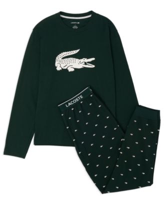 Men's 2-Piece Jersey Crewneck Top and Pants Pajama Set