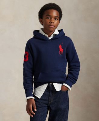 Polo Ralph Lauren Big Boys Big Pony Fleece Hoodie - Macy's