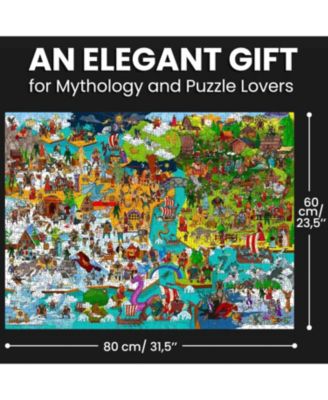 1000 Piece Puzzle for Adults Ancient Myths and Legends with Secret Tasks & Audio Story