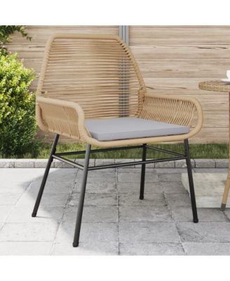 Garden Chair Brown PE rattan UV-resistant materials Garden Chair