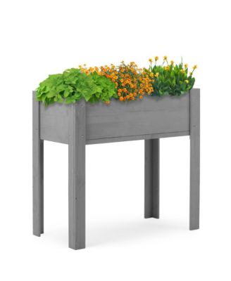 31" Modern Raised Garden Bed with Legs