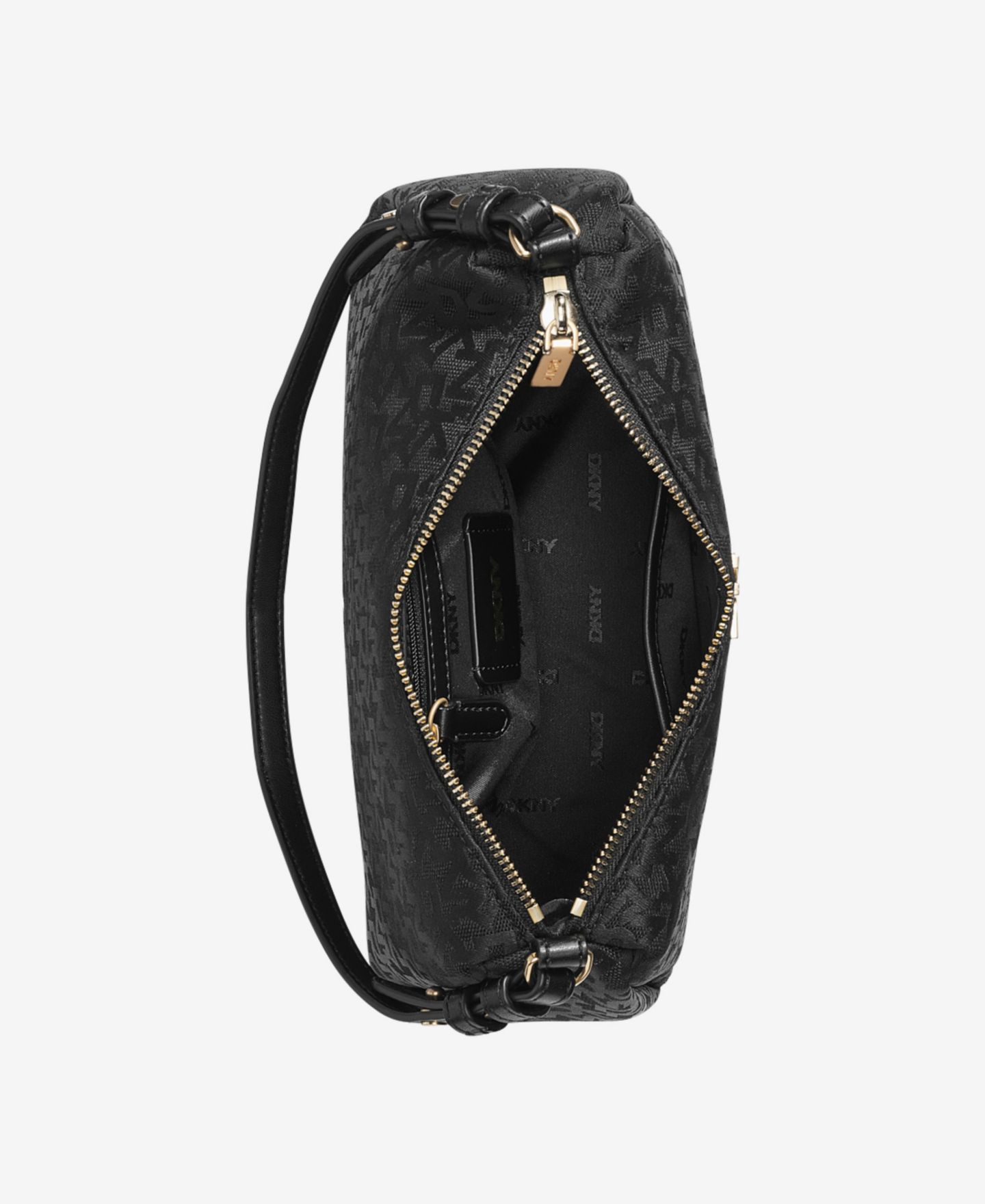 Женская сумка DKNY Remy Top Zip Shoulder, цвет: Чёрный — фото 5