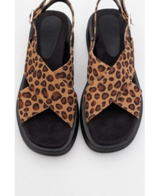 Lungo Cross Strap Wedge Sandal (Women)