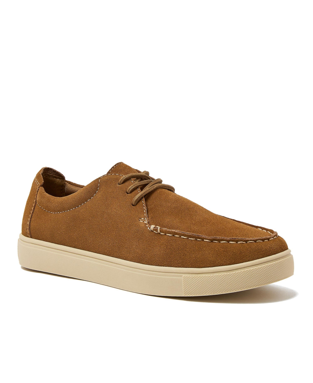 Lands' End Men's Moc Toe Suede Lace Up Sneakers