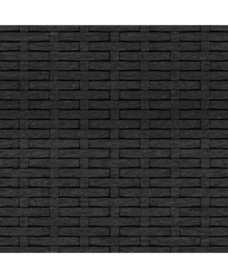 Garden Middle Sofa Black Poly Rattan Medium Modular